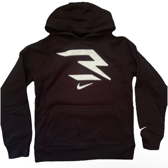 Nike Youth Three Brand Black Hoodie Size Medium (10-12) - Picture 1 of 3